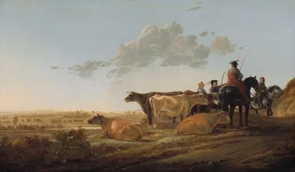 Landschap met herders