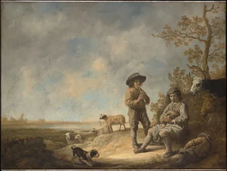 Fluitspelende herders