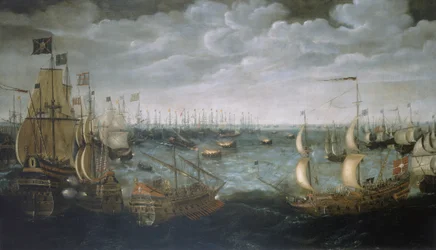 Lancering van branders tegen de Spaanse Armada, 7 augustus 1588