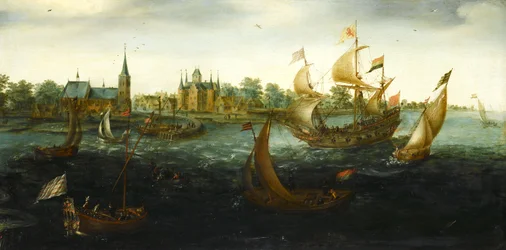 Ships off IJsselmonde