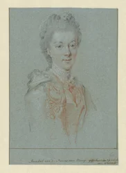 Portret van Wilhelmina Frederica Sophia van Pruisen