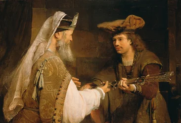 Achimelech geeft David het zwaard van Goliath, jaren 1680