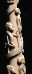 Gesneden slagtanden, Congo (detail)