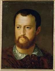 Groothertog Cosimo I van Toscane (olieverf op doek)