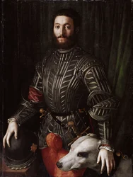 Portret van Guidobaldo II della Rovere (1514-1574), hertog van Urbino, 1531-1532, afmetingen 114 x 86 cm, Florence, Palazzo Pitti