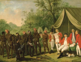 Verzoening met de marronslaaf op het eiland Jamaica