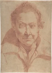 Busteportret van een vrouw (recto); borstbeeldstudie van een meisje (verso)