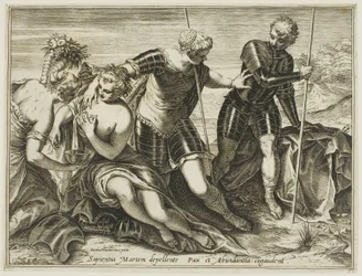 Mars verdreven van Vrede en Overvloed door Minerva
