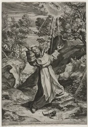 St. Franciscus Ontvangt de Stigmata