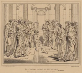 De vrouw betrapt op overspel, Johannes