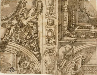 Illusionistische plafonddecoratie