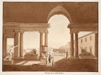 Portiek van de Villa Medici, 1833