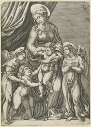 Maria met Kind en de jonge Johannes de Doper