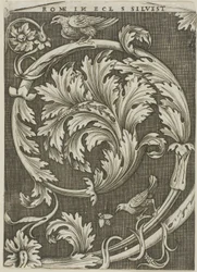 Bladornament uit oude Romeinse kerk