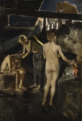 In de sauna