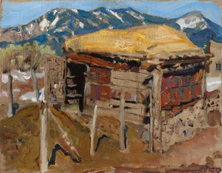 Schuur in de Taos Mountains