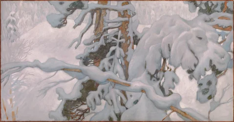Winter, studie voor de fresco