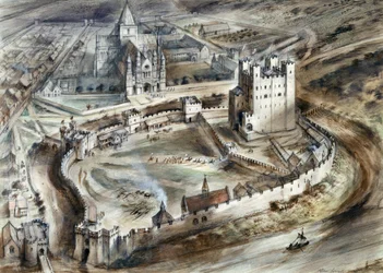 Kasteel van Rochester, 15e eeuw, c1960s