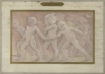 Schets voor de Salle des Fêtes in het Hôtel de Ville in Parijs: Cotillons, tussen 1889 en 1895