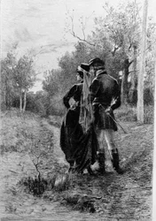 Illustratie van de roman Madame Bovary door Gustave Flaubert. Illustratie door Albert Fourie.