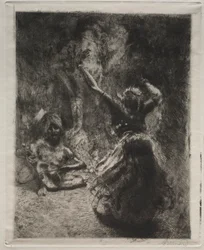 De danseres, circa 1900