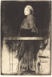Vrouw in een cape