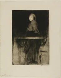 Vrouw in een cape