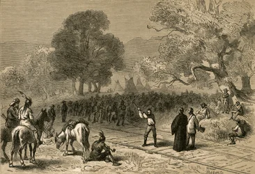Voltooiing van de Pacific Railroad, 1878