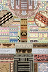 Decoratie uit Oceanië en Centraal-Afrika, uit 