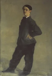 Zelfportret van de kunstenaar op 16-jarige leeftijd