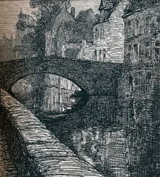 Brugge: Le Quai Vert The Green Quay, 1916, 1917
