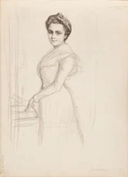 Camille Vallery-Radot, schets voor portret