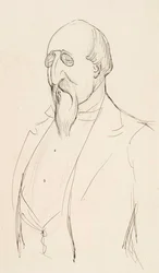 Karikatuur van Leo Mechelin
