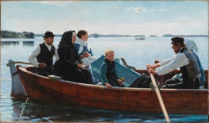 Het vervoeren van de kinderbaar (Een kinderbegrafenis)