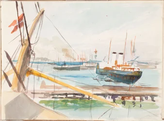 Uit de haven van Kopenhagen, schets