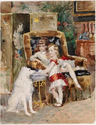Michael en Xenia, kinderen van tsaar Alexander III