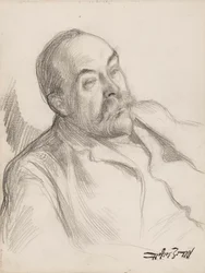 Portretschets man