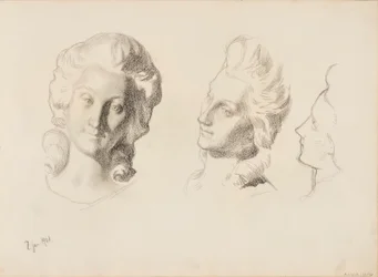 Maskers, schets / 1700 (Rokokoo), schets