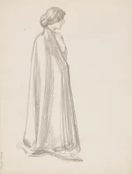Vrouw in een cape