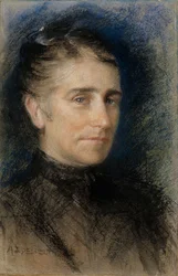 Portret van mevrouw Emilie Krohn