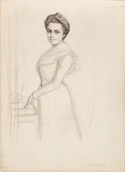 Camille Vallery-Radot, schets voor portret