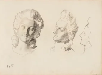 Maskers, schets / 1700 (Rokokoo), schets