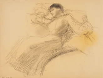 Rustende vrouw