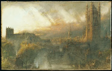 Westminster vanaf een Dak, 1915