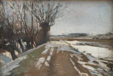 Winterlandschap. Utterslev bij Kopenhagen