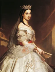 Portret van Charlotte van Saksen-Coburg-Gotha (Laeken)