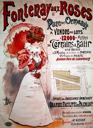 Poster die volkstuinen in het Parc des Ormeaux, Fontenay-aux-Roses adverteert