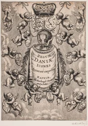 Titelblad voor "Regum Daniæ Icones", 1646