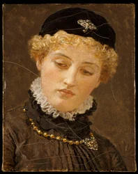 Ellen Terry als Portia in "De Koopman van Venetië", ca. 1885