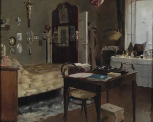 Interieur van de slaapkamer van Sir Richard Burton